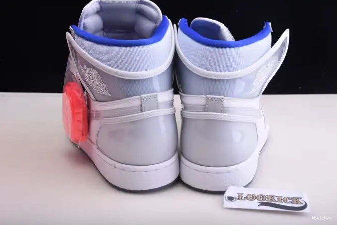 Cheap TBkick Jordan Air 1 Racer Blue Retro High White CK6637-104 Zoom 0604